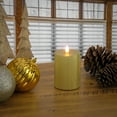 thumbnail image 3 of HGTV Home Collection Georgetown Real Motion Flameless Candle With Remote, Gold with Warm White LED Lights, Battery Powered, 5 in, 3 of 4