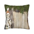 thumbnail image 1 of ZICANCN Decorative Throw Pillow Covers , Snowman Bed Couch Sofa Decorative Knit Pillow Covers for Living Room Farmhouse 24"x24", 1 of 8