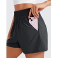 thumbnail image 4 of CRZ YOGA Relaxed Casual Shorts for Women 3" High Waisted for Lounge Athletic pants with Pockets, 4 of 4