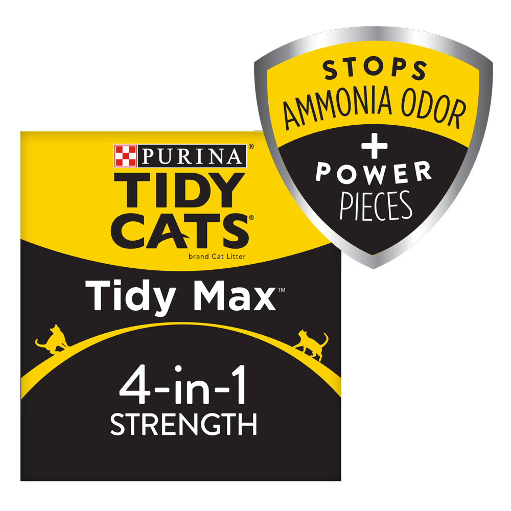 Purina Tidy Cats Clumping Cat Litter, Tidy Max 4 in 1 Strength Multi