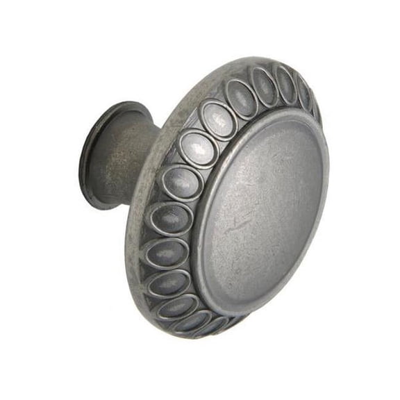 Utopia Alley HW345PLPT011 Barnet Pewter Cabinet Knob  1.3 inch Diameter