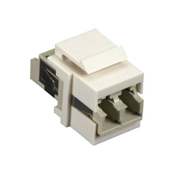 Black Box Keystone Snap Fitting - LC- Office White - 2 x LC Network Female  (FMT354R3)