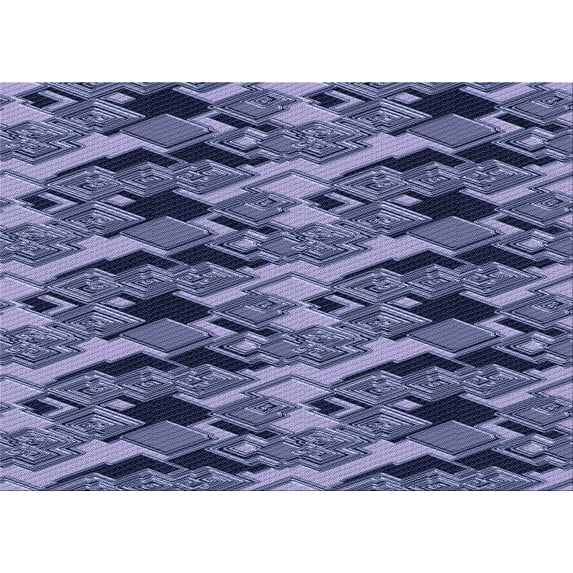 Ahgly Company Indoor Rectangle Patterned Blue Whale Blue Area Rugs, 3' x 5'