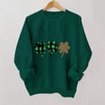 thumbnail image 2 of Hauts à Manches Longues pour la Saint-Patrick pour Femmes Garçons Filles Chandail à Capuche Col Rond Chandail Décontracté, 2 of 4