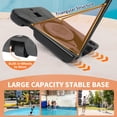 thumbnail image 5 of Ktaxon 44in Portable Basketball Hoop Outdoor with Simple Adjustable Handle, 7.3-10ft Kids Basketball Hoop Goal Indoor Outdoor, 5 of 7