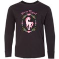 thumbnail image 3 of Inktastic You are Magical Pink and White Unicorn with Flowers Long Sleeve Youth T-Shirt, 3 of 5