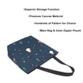 thumbnail image 3 of FORMRS Womens Canvas Tote Bag with Zipper Inner Pocket Shoulder Handbag, Christmas Whimsy, 3 of 7