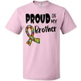 thumbnail image 3 of Inktastic Proud of My Brother Autism Awareness Puzzle Piece Ribbon T-Shirt, 3 of 5
