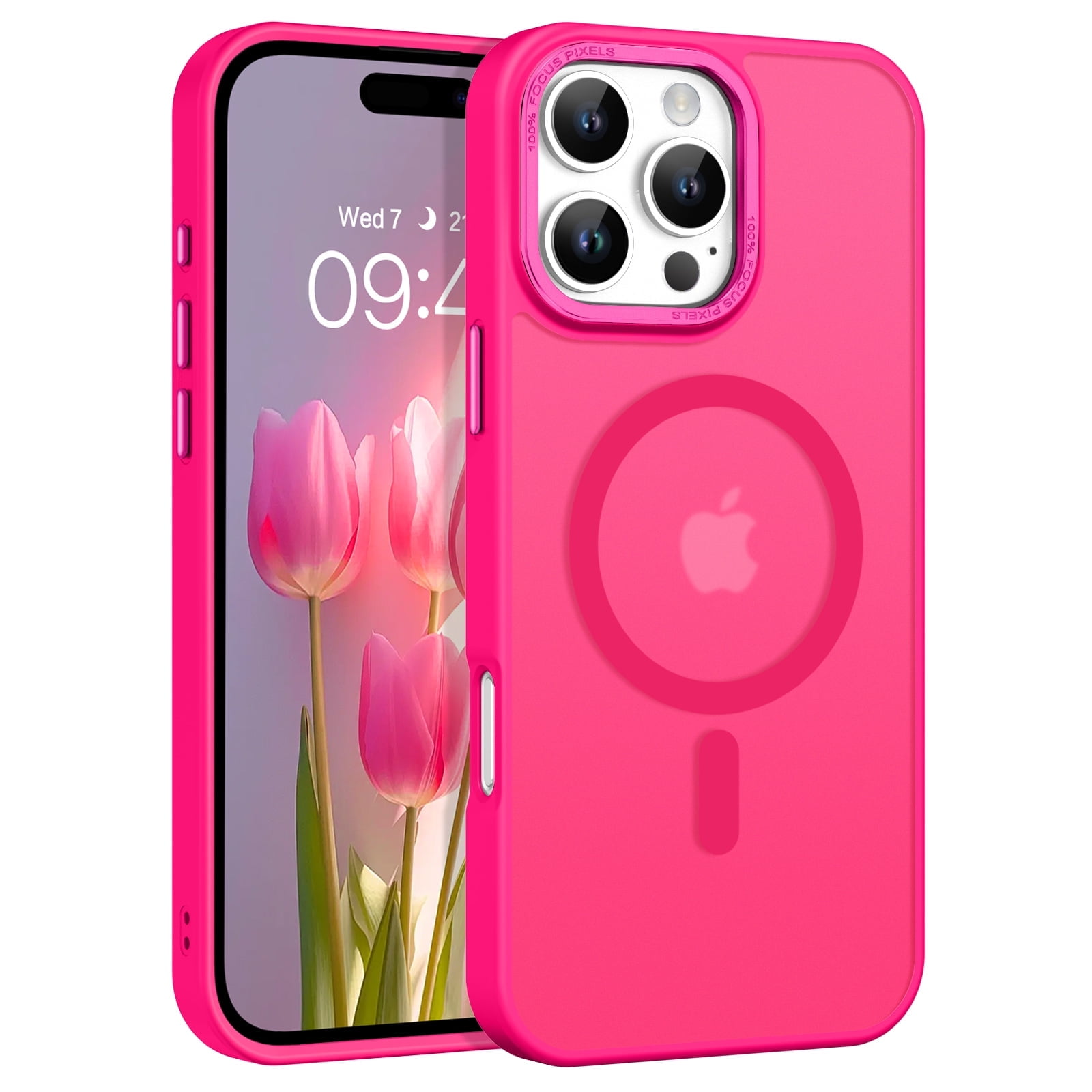GAOBAO Magnetic for iPhone 16 Pro Case, Compatible with MagSafe Translucent Matte Slim Shockproof Women Men Phone Case