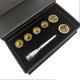 thumbnail image 1 of Trumpet Mouthpiece 3C 3B 2C 2B Gold-Plated Set with Box | Durable Brass Instrument Accessories, 1 of 5