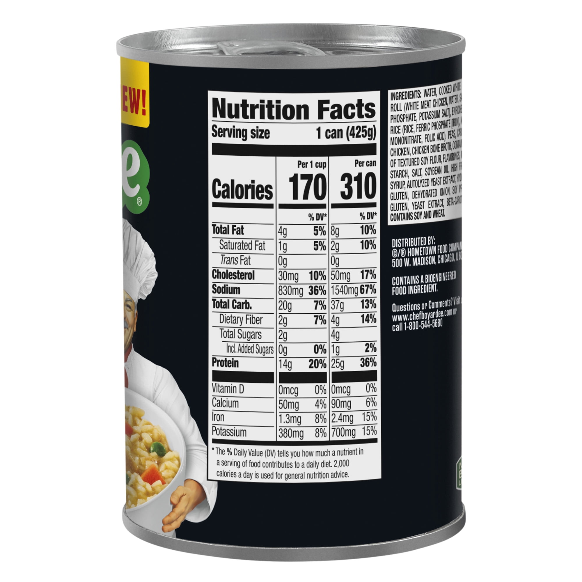 Chef Boyardee Protein Chicken & Rice, 15 oz Can