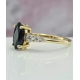 thumbnail image 3 of 1.50Ct Marquise Cut Simulated Black Diamond Wedding Ring 14K Yellow Gold Plated, 3 of 6