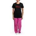 thumbnail image 4 of CafePress - BELIEVE Women's Dark Pajamas - Women's Short Sleeve Print T-Shirt and Pants Dark Cotton Pajama Set, 4 of 7