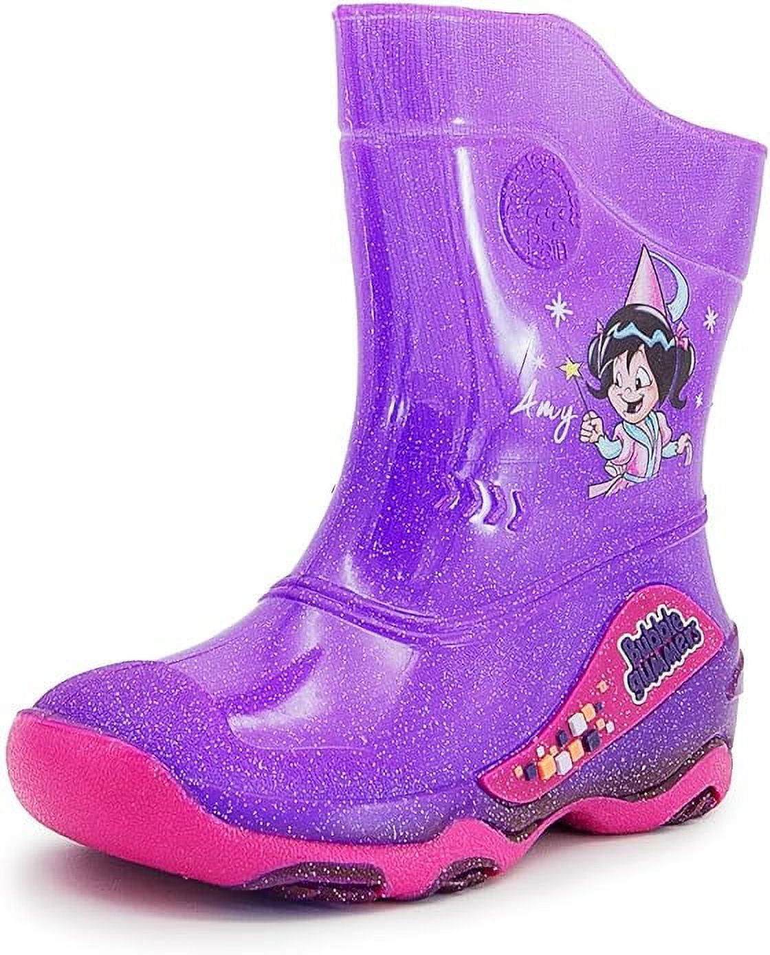 Botas Niña 14 Cm Botas De Lluvia Para Niña, Antiderrapantes Y