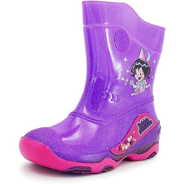 Bota de Lluvia para Niña Bubble Gummers Burbujas Lila Cristal talla 16