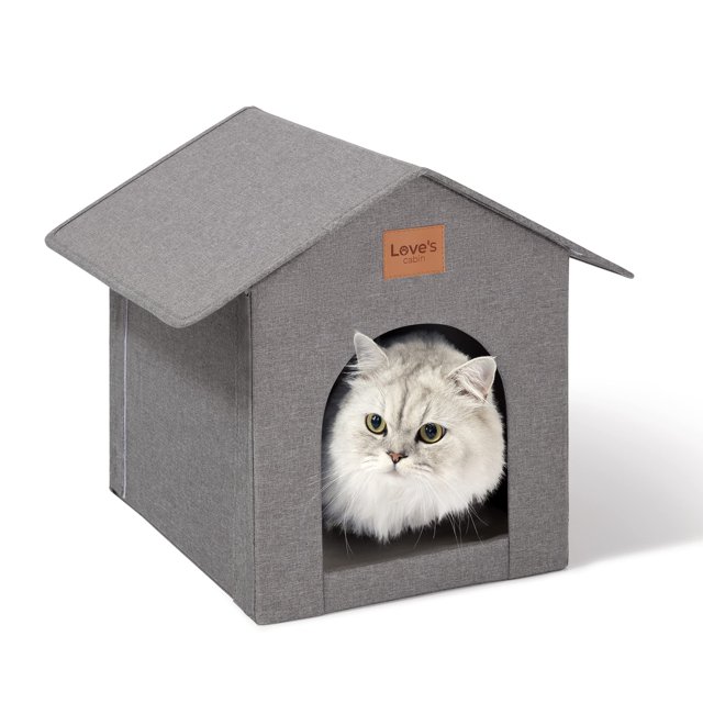 Cabina Love de Cat House para exteriores, con aislamiento impermeable