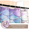thumbnail image 4 of Shower Curtain Set 4 Piece for Bathroom Decoration, Circle Color Bathroom Sets with 1 Fabric Shower Curtain and 3 Non-Slip Bathroom Rugs Accessories with Hooks, 4 of 8