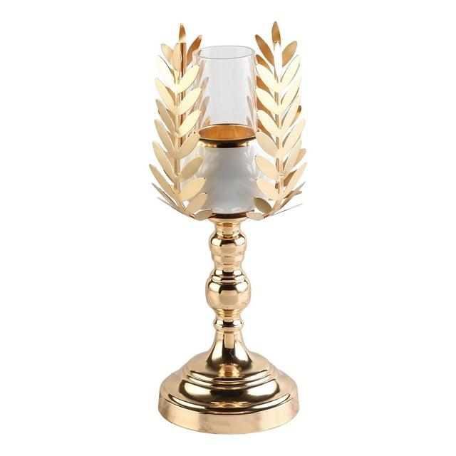Candelabro de centro de mesa, adorno para el hogar para cenas y celebraciones decorativas. 12cmx12cmx31cm