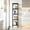 brown, variant on Ataucjin 5-Tier Bamboo Shelf Narrow Bathroom Shelf with Slatted Shelves Natural Wood Plant Stand Standing Towel Rack Corner Rack for Bathroom Entryway Bedroom Kitchen Sunroom
