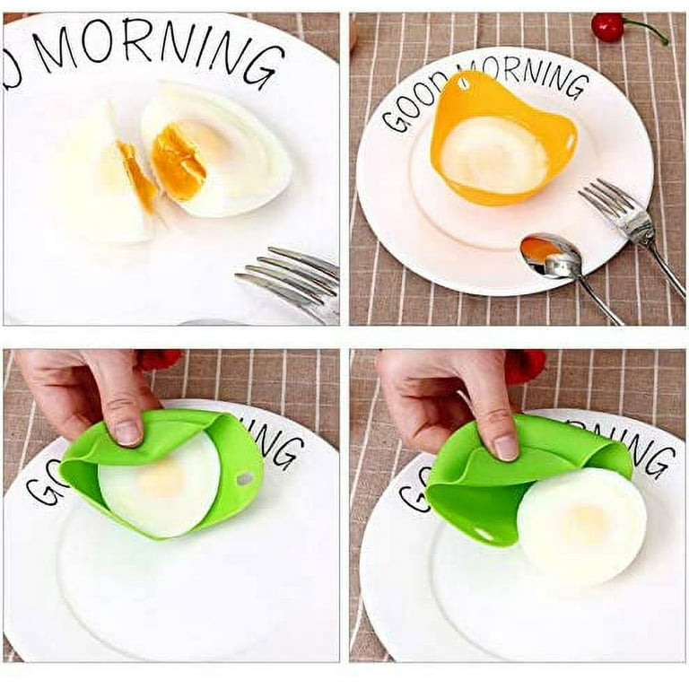 Silicone Egg Poaching Cups, Perfect Poached Egg Maker, Non-Stick