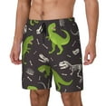 thumbnail image 2 of Xecao Dinosaur Skeleton for Men's Swimming Trunks Swim Trunks Quick Dry Swim Shorts with Mesh Lining Funny Swimwear Bathing Suits, 2 of 9