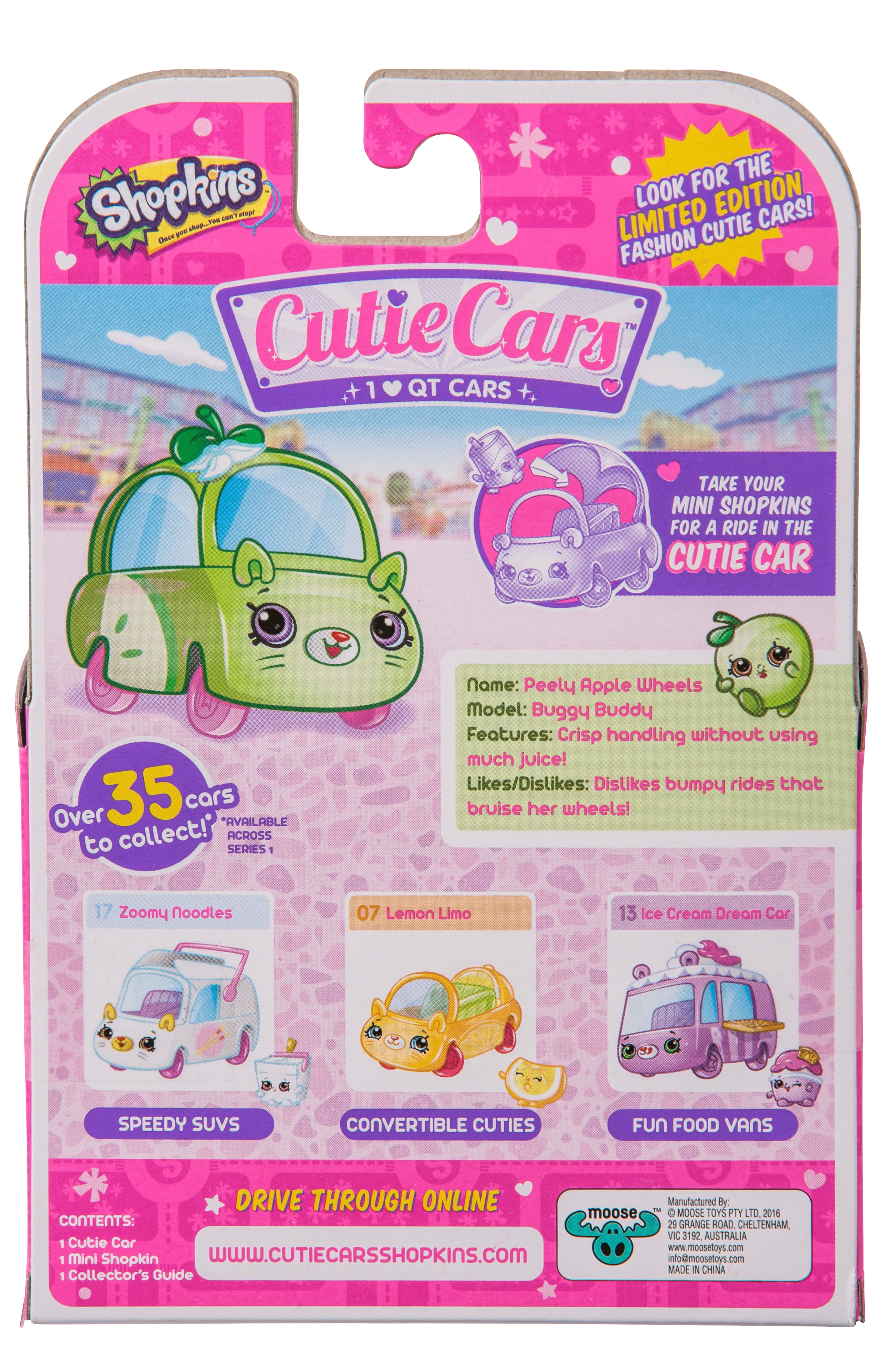 Shopkins Series 1 Cutie Car - Peely Apple Wheels