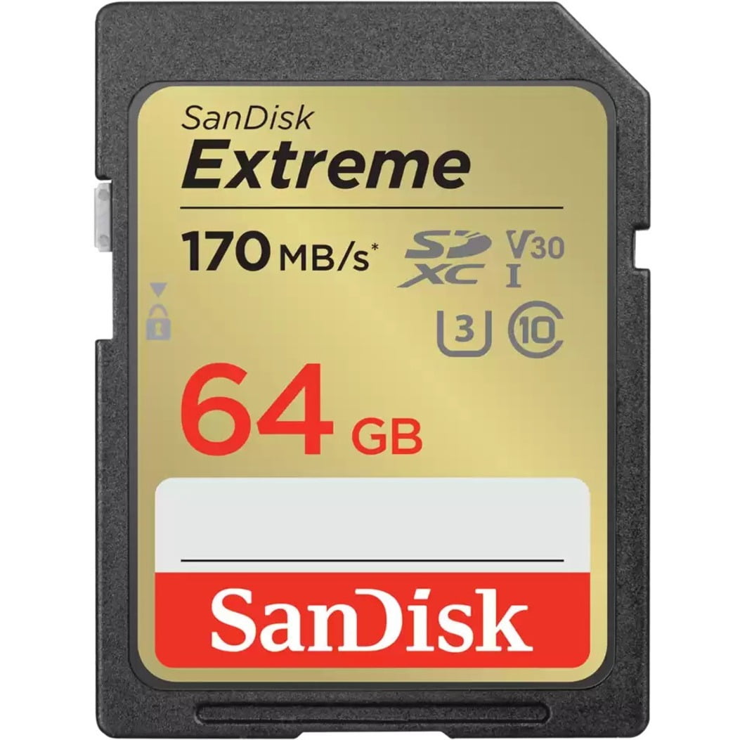 SanDisk 32GB Extreme SDHC UHS-I Memory Card - 4K UHD, 90MB/s high
