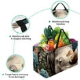 thumbnail image 3 of Rhinoceros Large Capacity Reusable Oxford Cloth Storage Bin: Foldable Storage Bag, Picnic Basket, and Storage Box, 3 of 7