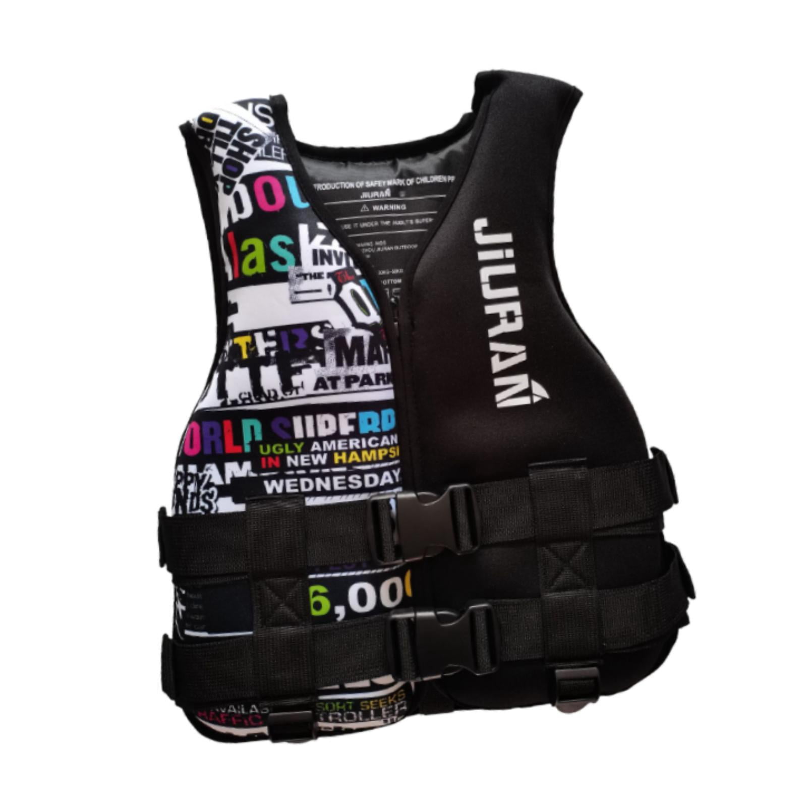DimyFew Adults Life Vest Convenient Swim Jacket for Canoeing Swimming Paddleboarding XL Black
