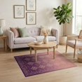 thumbnail image 3 of ODIKA Purple Symmetrical Interlocking Geometric Tonal Gradient Quilted for Playroom, Bedroom, Reading Nook, Pet Friendly & Kids Safe Play, 3 of 7