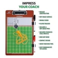 thumbnail image 3 of Football Coaches Dry Erase Clipboard ‚Äì Double Sided Lineup Board Bundled with Whistle and Dry Erase Markers, 3 of 5