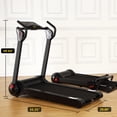 thumbnail image 3 of WildBreak 3.0 HP Folding Treadmill, 0.6-8 mph, with 14.5" LCD Display & Pulse Detection, Black, 3 of 9
