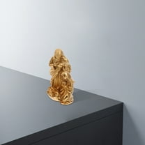 Masteelf 6.5 Inch Golden Resin Baby Jesus Figurine for Home Decoration with Fine Craftsmanship and Symbolic Significance