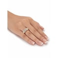 thumbnail image 3 of PalmBeach Jewelry Diamond Accent Gold-Plated Multi-Row Anniversary Ring Band, 3 of 6