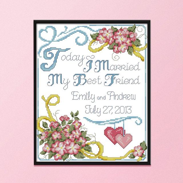 Cuadros Decorativos Lover Memorial Kits de punto de cruz Bordado 14CT Estampado Costura (J226) Ndcxsfigh Nuevos Originales