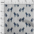 thumbnail image 1 of oneOone Cotton Poplin Fabric Horse Block Decor Fabric Printed BTY 42 Inch Wide, 1 of 4