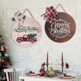 thumbnail image 3 of Letrero navideño de madera para puerta delantera, decoración colgante para puerta delantera, vacaciones de Navidad, Año Nuevo, porche de casa, 3 of 5