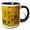 Black/White, variant on 3drose, Yellow Autumn Aspen Trees, Uncompahgre Nf, Colorado, 11oz Mug
