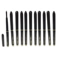 thumbnail image 3 of 3x pieza 12 Lápiz delineador de ojos impermeable cosmético negro Lápices delineadores de ojos de larga duración SM SunniMix Lápiz delineador de ojos, 3 of 8