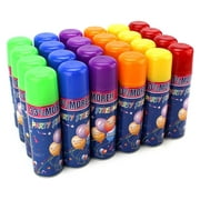24 Pack of Party Silly String Spray for Kid's Events/Celebrations, Perfect for Children's Paerties