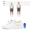 thumbnail image 4 of CMR CHAMARIPA Casual High Platform Shoes Men Elevator Shoes Mens Shoes With Heels Height White 6 CM/2.36 Inches, 4 of 5
