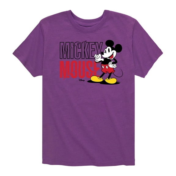 Disney - Mickey & Friends - Mickey Mouse - Standard Writing - Toddler And Youth Short Sleeve Graphic T-Shirt