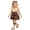 Khaki, variant on Quealent Newborn Baby Girl Plaid Flannel Ruffle Long Sleeve Romper Dress Fall Outfits Socks Headband Winter Clothes Bodysuit Jumpsuit Photoshoot Cute Vintage (Khaki, 6-9 Months)