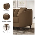 thumbnail image 4 of COPIAE 82 Inch Loveseat Sofa,Modern Couch and Sofa,Curved Petal Design Furniture,Sturdy and Easy Installation,Small Sofa for Living Room Bedroom Office and Apartment,Terry Fleece Fabric Brown, 4 of 13