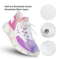 thumbnail image 3 of 2024 Colorful Marble Pattern Women Or Men Lace Up Flat Sneakers Female Mesh Walking Footwear, 3 of 8