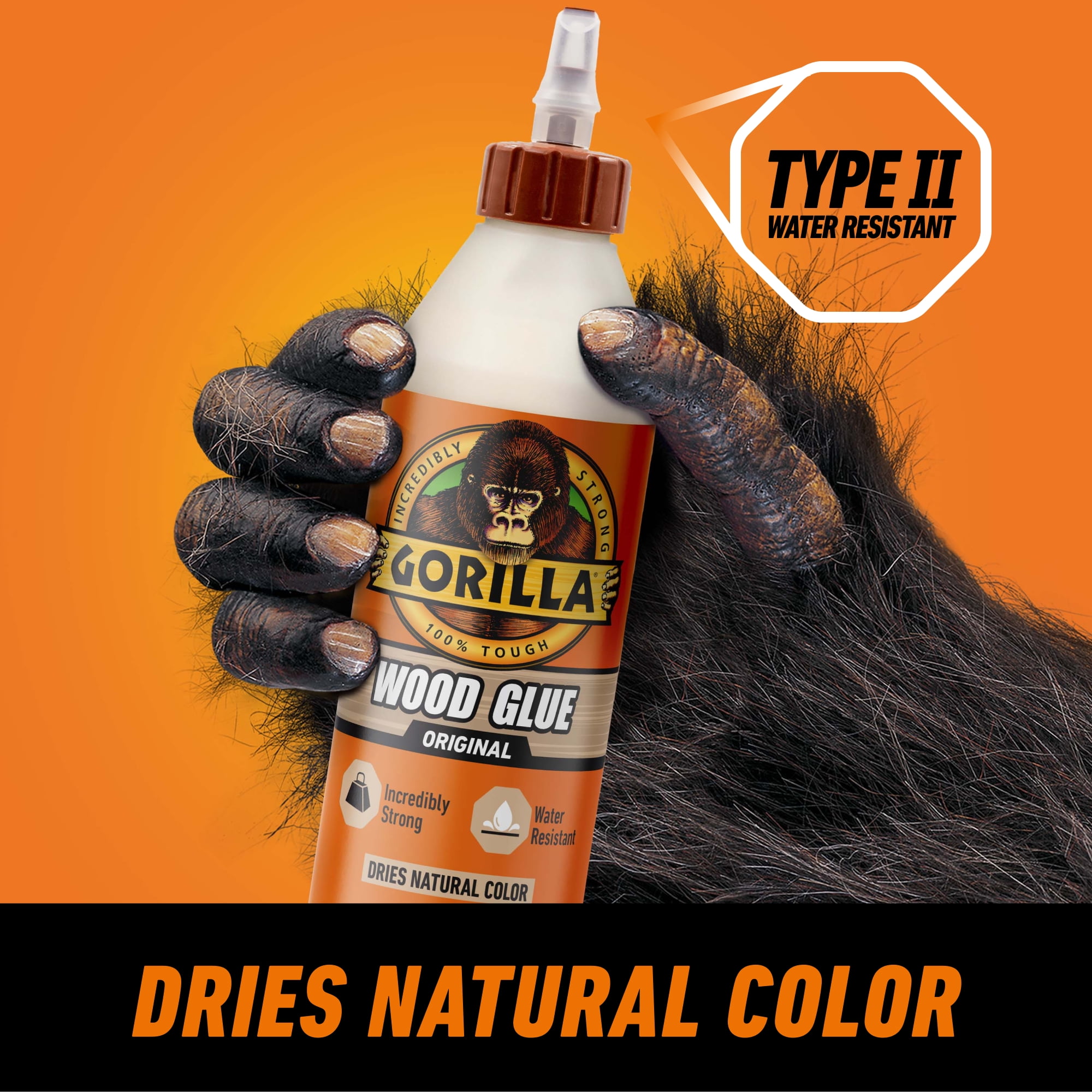 (4 pack) Gorilla Glue 18oz. Wood Glue. Color: White / Cream. Assembled Product Weight Is 1.36 lb