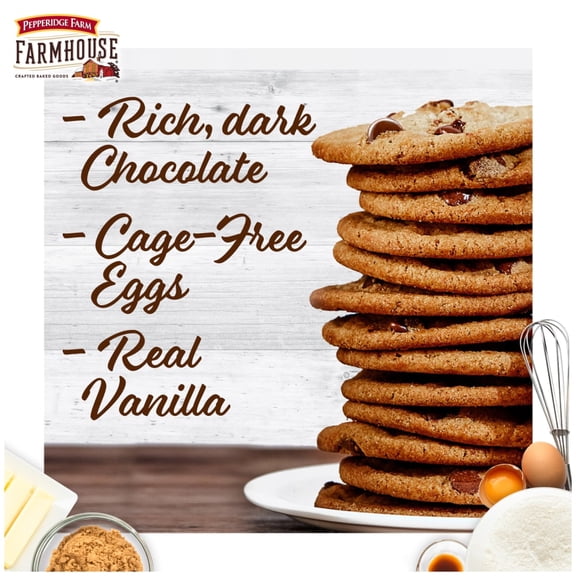 Pepperidge Farm Farmhouse Thin & Crispy Dark Chocolate Chip Cookies 6.9 oz - Pack of 1
