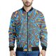 thumbnail image 3 of Chaqueta con cremallera con estampado 3D de degradado psicodélico para hombres, sudaderas de gran tamaño, chaquetas bomber de manga larga para primavera y otoño para mujeres, 3 of 5