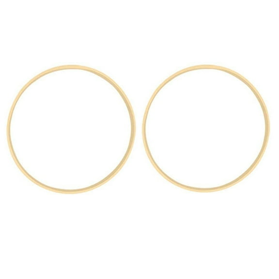 2x Dream Bamboo Rings,Wooden Circle for Flower Wreath House Garden Plant Decor Hanging Basket 10cm & 26cm
