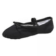thumbnail image 1 of Paquete de 2-6 zapatos de baile de ballet zapatos de punta zapatos planos zapatilla de baile suela dividida negro 2 piezas, 1 of 8